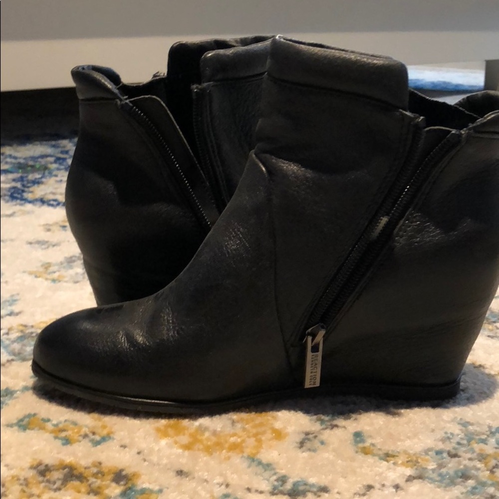 Leather booties